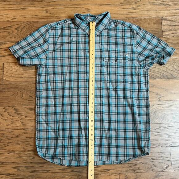 DC Mens Plaid Short Sleeve Button Down Shirt Casual Everyday‎ - Picture 5 of 6